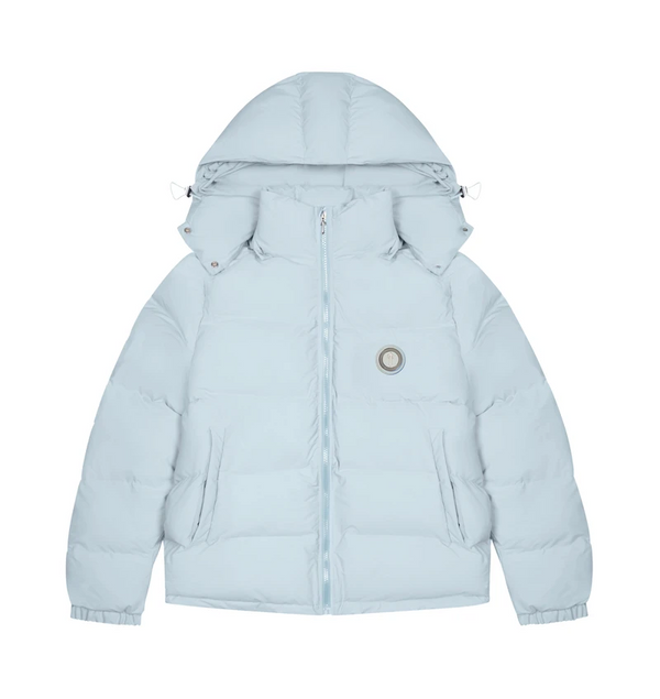 Irongate Detatchable Hooded Puffer Jacker - Ice Blue - Designer Supplier 