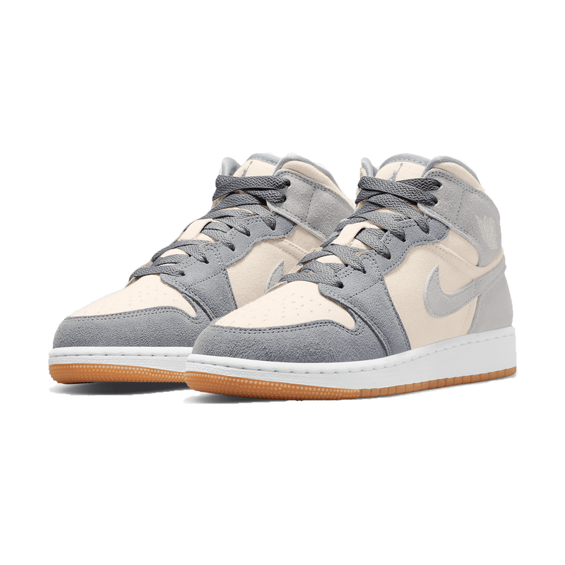 Nike Air Jordan 1 Mid Coconut Milk Particle Grey