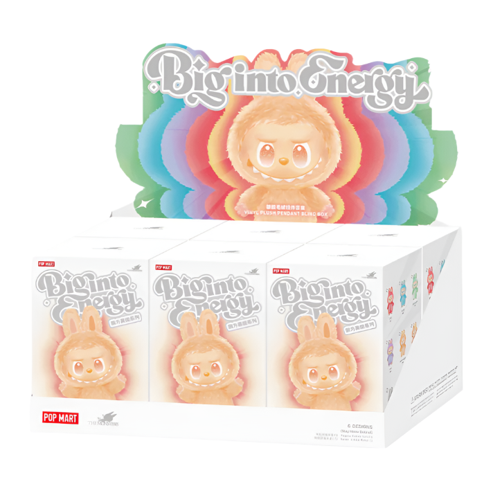 Pop Mart V3 The Monsters Labubu "Big into Energy" Series - Vinyl Plush Pendant Sealed Case