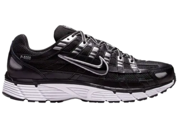 Nike P-6000 Black White Metallic Silver