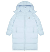 Trapstar Long Irongate Detatchable Hooded Puffer Jacket - Ice Blue