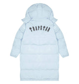 Trapstar Long Irongate Detatchable Hooded Puffer Jacket - Ice Blue