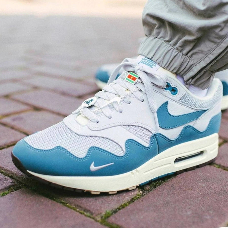 Nike x Patta Air Max 1 Waves Noise Aqua Blue