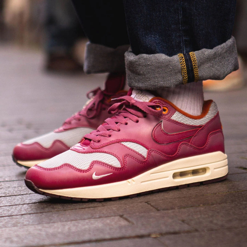 Nike x Patta Air Max 1 Waves Rush Maroon