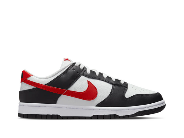 Nike Dunk Low Black White Red